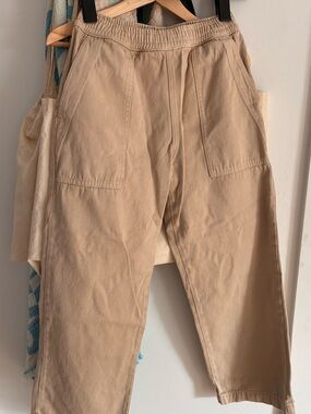 Jungmaven Women’s Tan Ocean Pants in organic cotton & hemp blend
